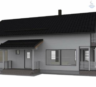 Каркасный дом с сауной КД 500