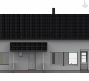 Каркасный дом с сауной КД 500