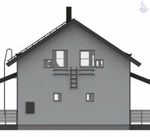 Каркасный дом с сауной КД 500