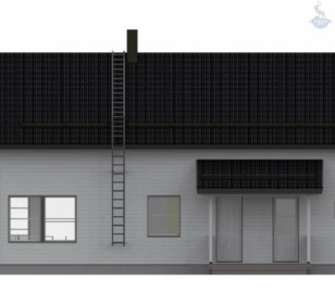 Каркасный дом с сауной КД 500