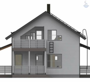 Каркасный дом с сауной КД 500