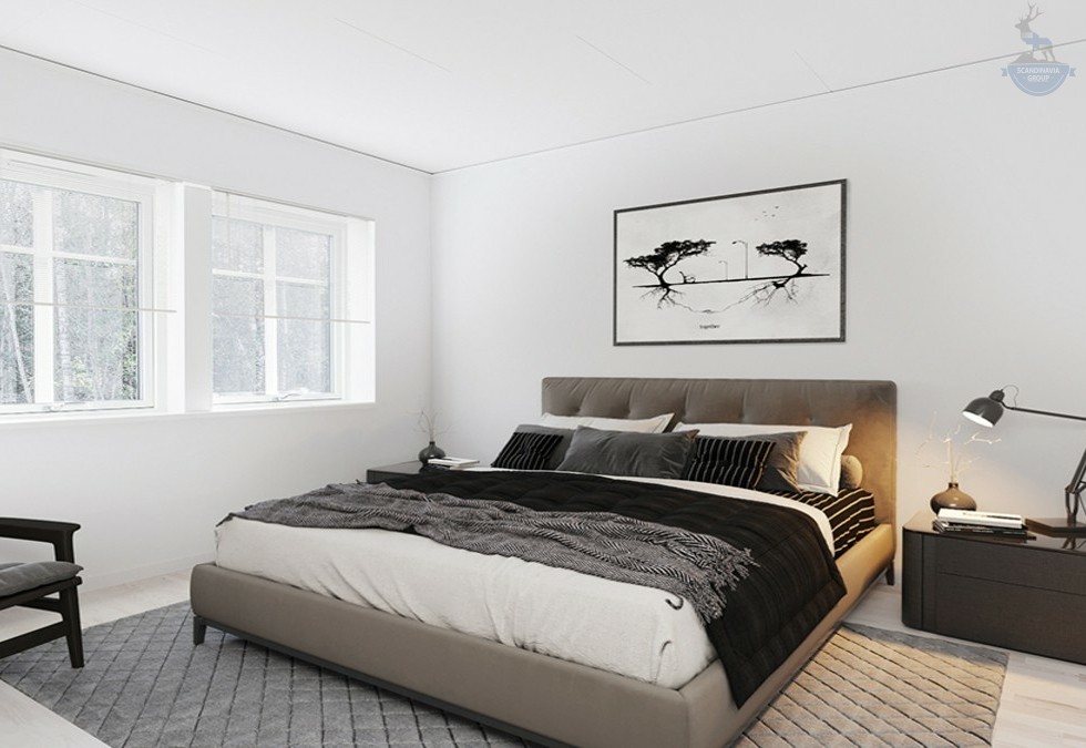 КД-690: двухэтажный каркасный дом со вторым светом