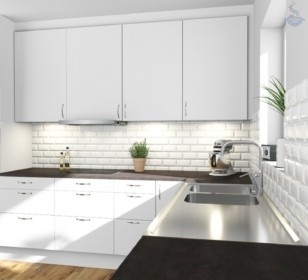 КД-550: одноэтажный каркасный дом с террасой и котельной