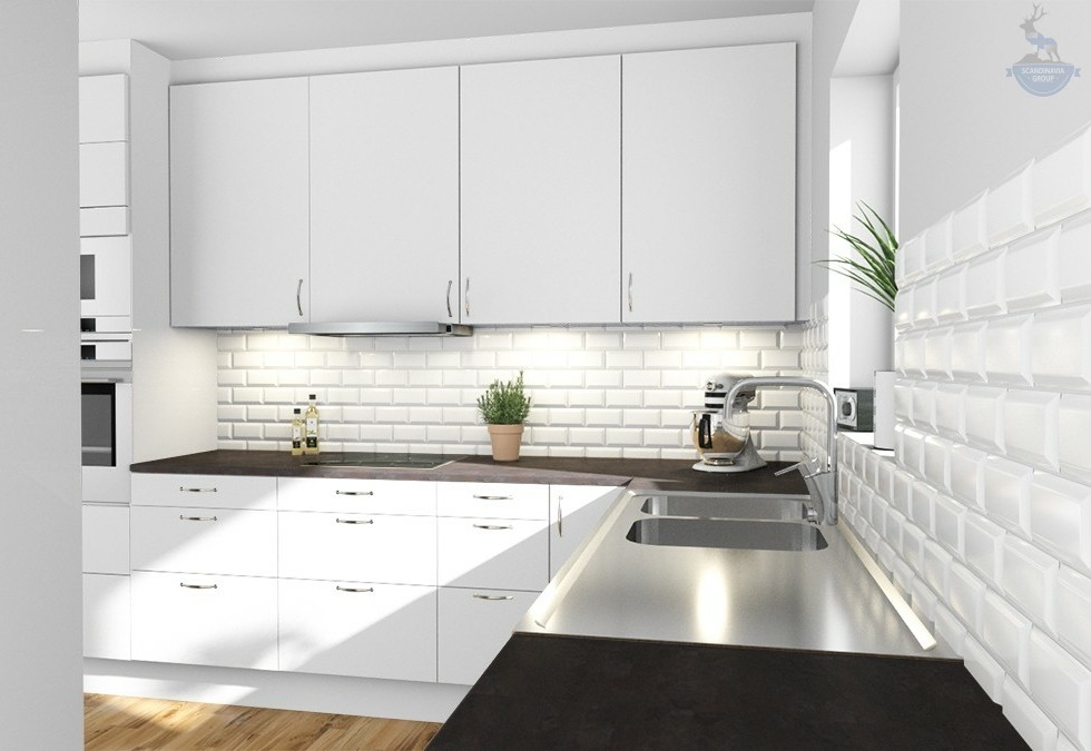 КД-550: одноэтажный каркасный дом с террасой и котельной