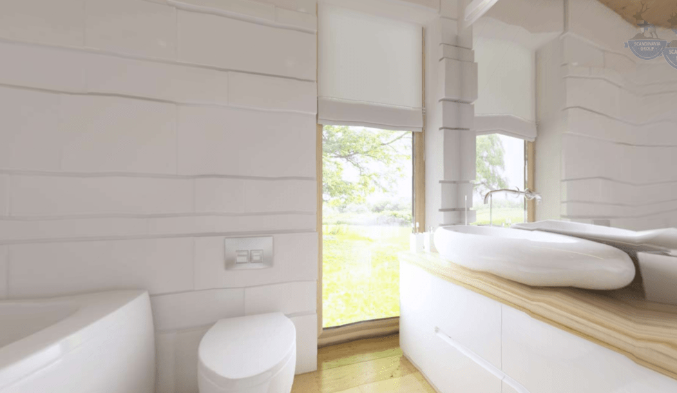 КД-640: одноэтажный каркасный дом с плоской крышей