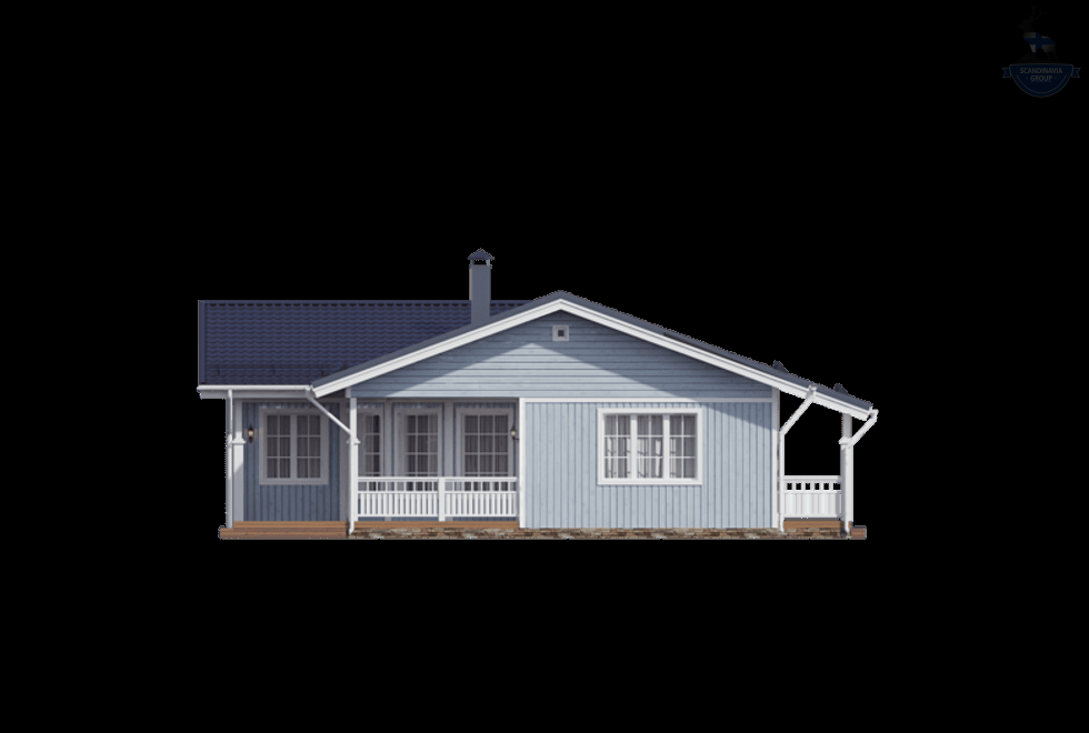 КД-920: стильный, уютный и функциональный одноэтажный каркасный дом