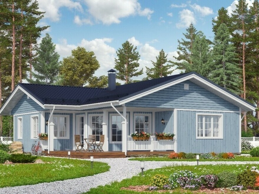 КД-920: стильный, уютный и функциональный одноэтажный каркасный дом