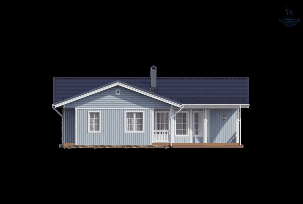 КД-920: стильный, уютный и функциональный одноэтажный каркасный дом