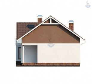 КД-250: двухэтажный каркасный дом с балконом и эркером