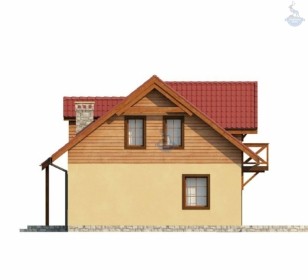 КД-260: каркасный дом с мансардой
