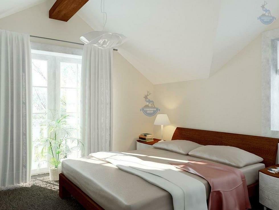 КД-260: каркасный дом с мансардой