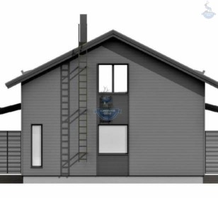 КД-280: 2-х этажный каркасный дом с котельной