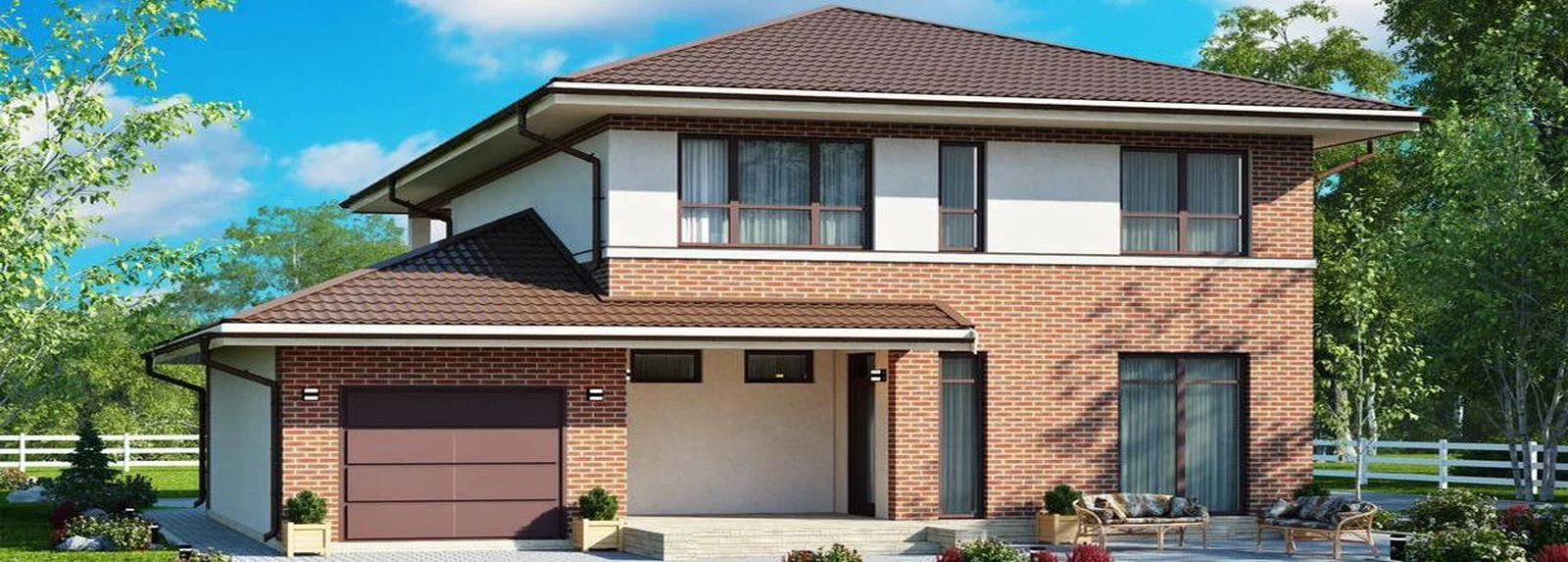 Каркасный дом на ленточном фундаменте