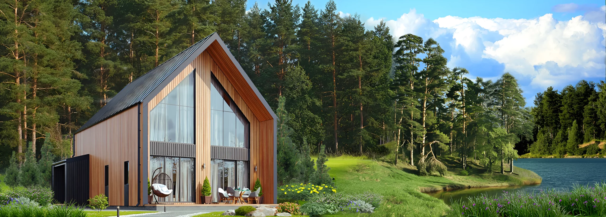 каркасный дом барнхаус