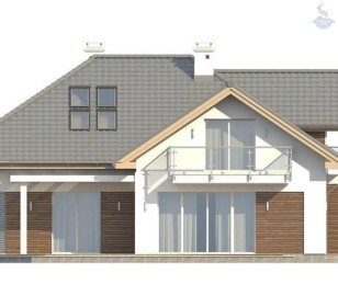 КД-200: двухэтажный каркасный дом