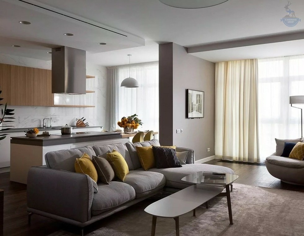 КД-1020: современный каркасный дом с плоской крышей