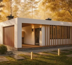 Каркасная бана по проекту КБ-20