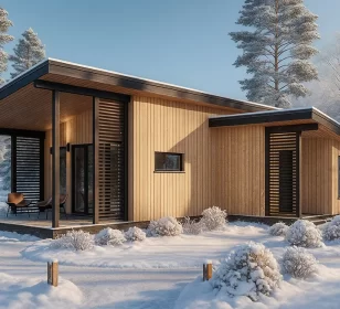 Каркасная бана по проекту КБ-30