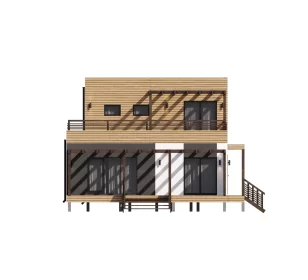 КД-1170: каркасный дом с плоской кровлей