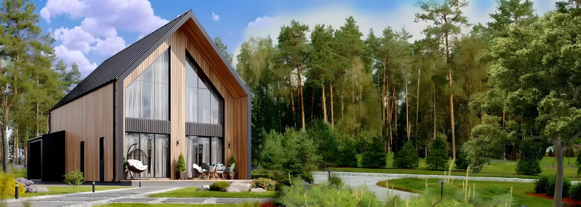 барнхаус со вторым светом