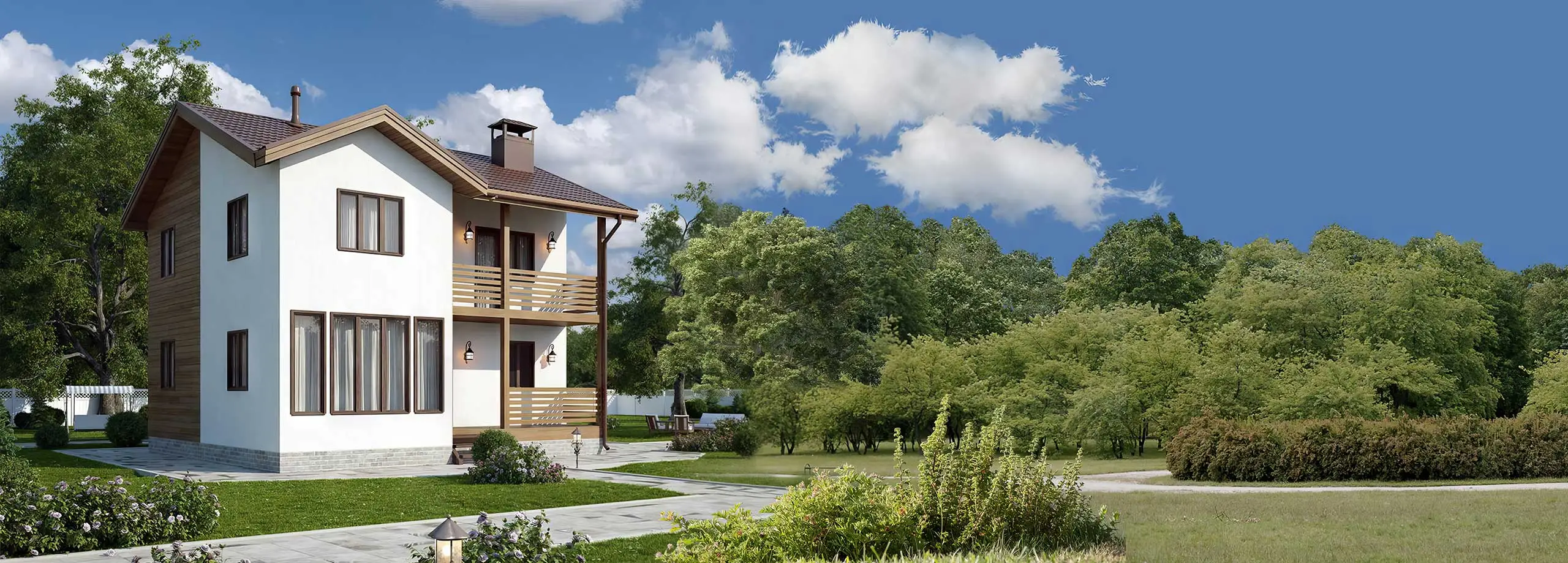 Двухэтажные каркасные дома