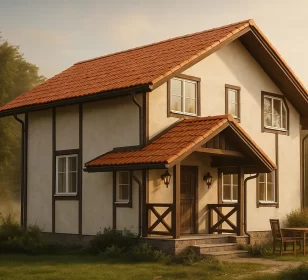 Двухэтажный дом с эркером КД-90 фото 2