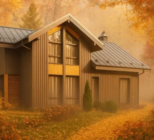 Двухэтажный каркасный дом с террасой и сауной КД-820 фото 1