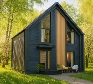 Каркасный дом в стиле барнхаус КД-320 фото 1