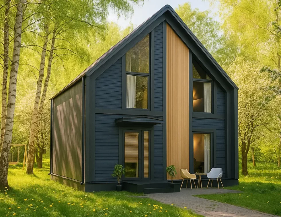 Каркасный дом в стиле барнхаус КД-320 фото 1