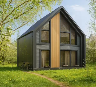 Каркасный дом в стиле барнхаус КД-320 фото 2