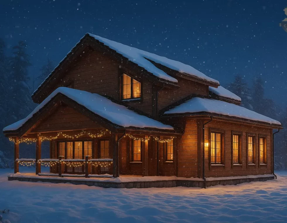 Двухэтажный каркасный дом с балконом, мансардой и террасой КД-60 фото 1