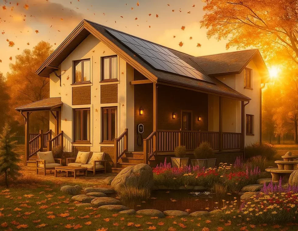 Двухэтажный каркасный дом с двумя входами КД-110 фото 2