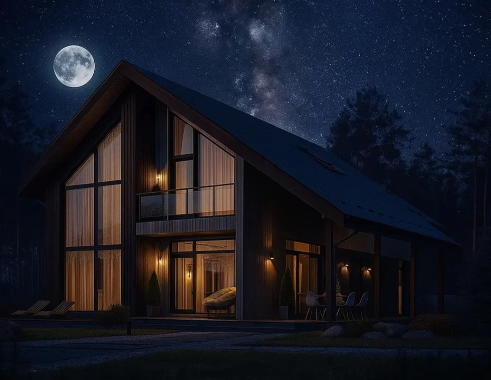 Двухэтажный каркасный дом с террасой КД-650 фото 3