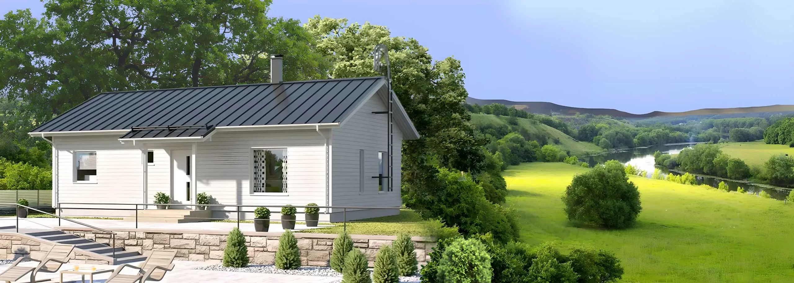 Каркасные дома с 2 спальнями