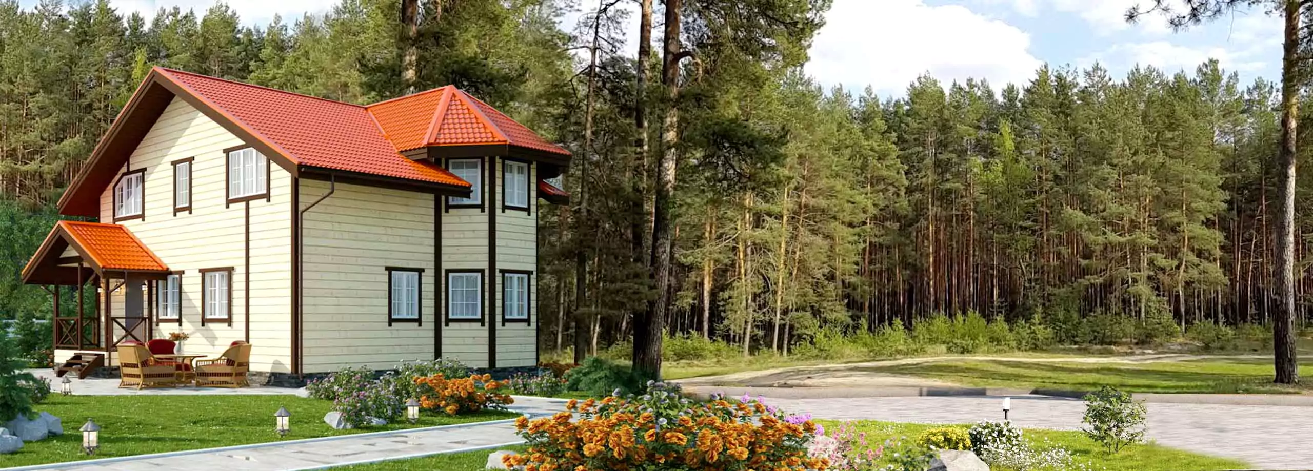 Каркасные дома с эркером