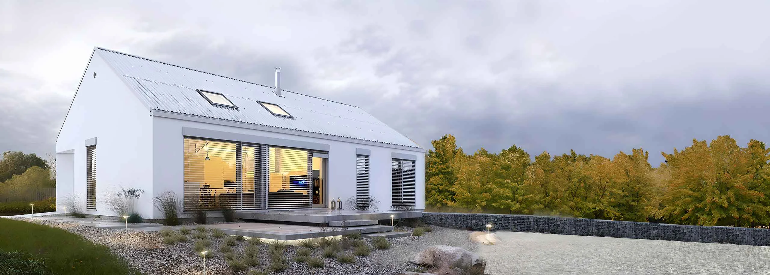 Каркасные дома с лофтом