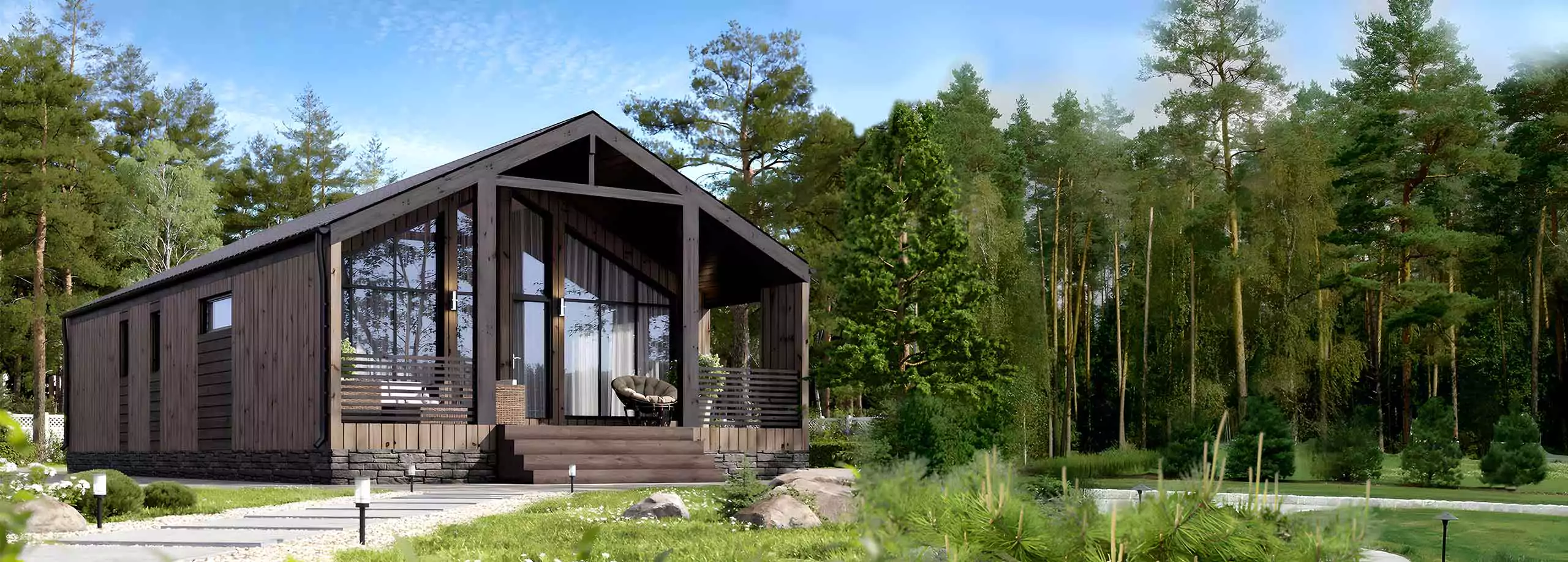 Каркасные дома с дровяной печкой