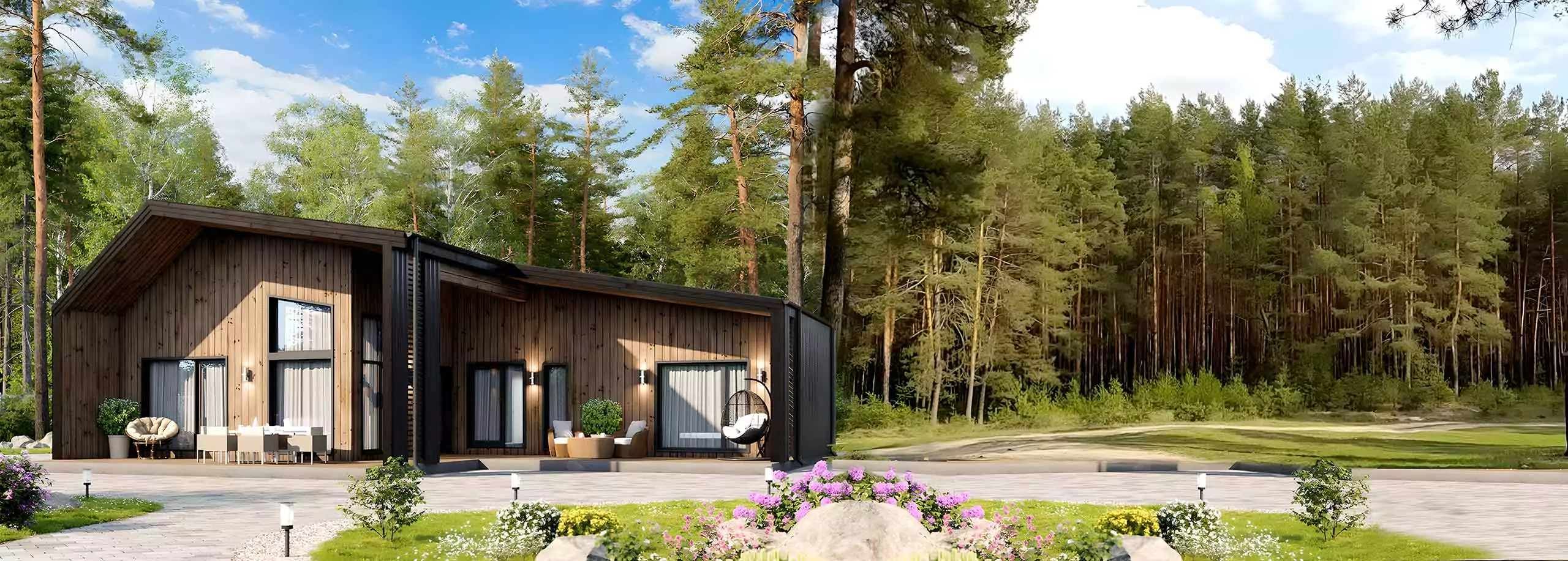 Каркасные дома с сауной