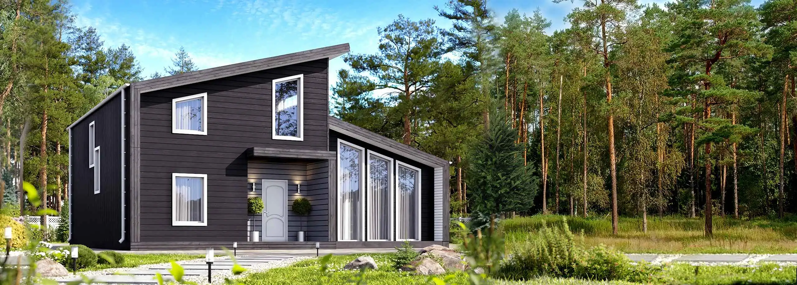 Каркасные дома в современном стиле