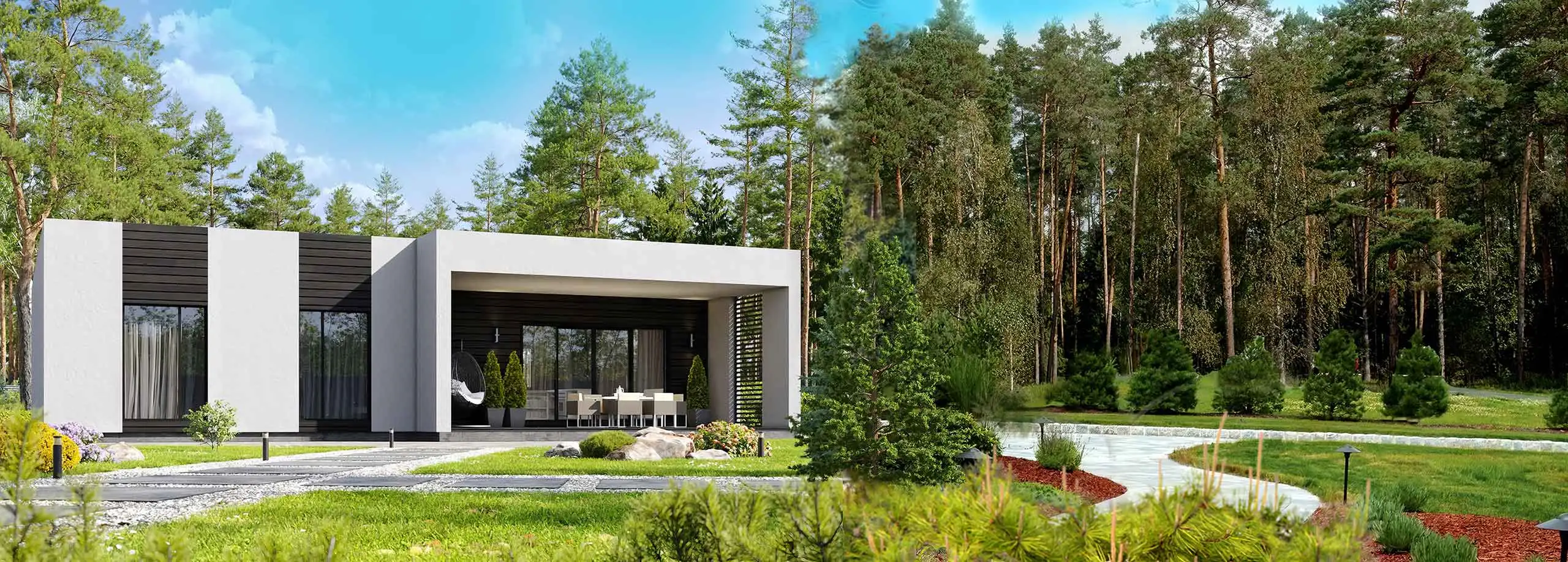 Каркасные дома в стиле минимализм