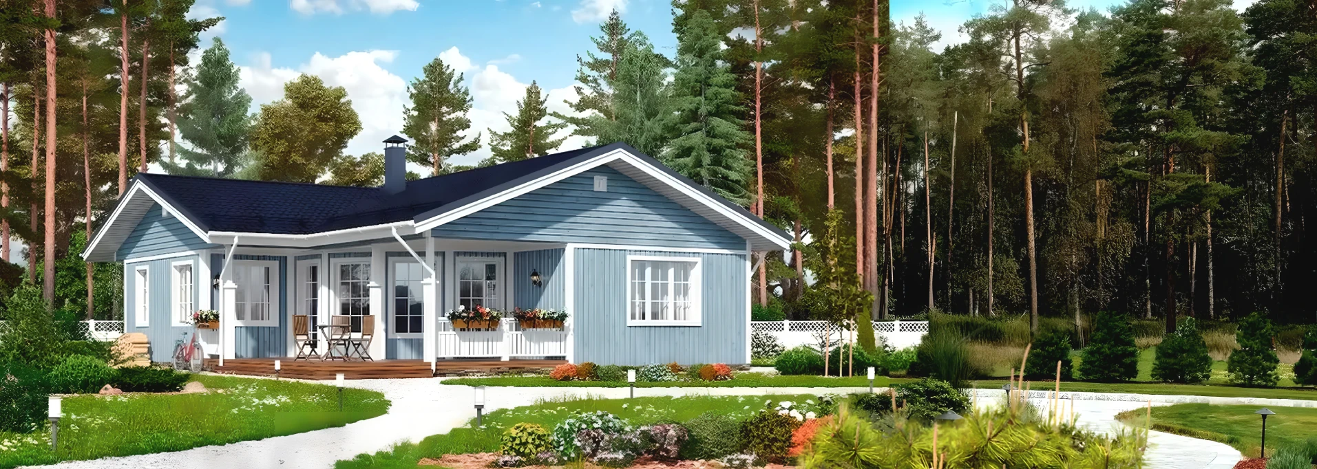 Каркасные дома в стиле прованс