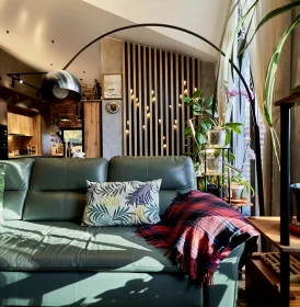 Каркасный дом КД-790 интерьер (гостиная зона)