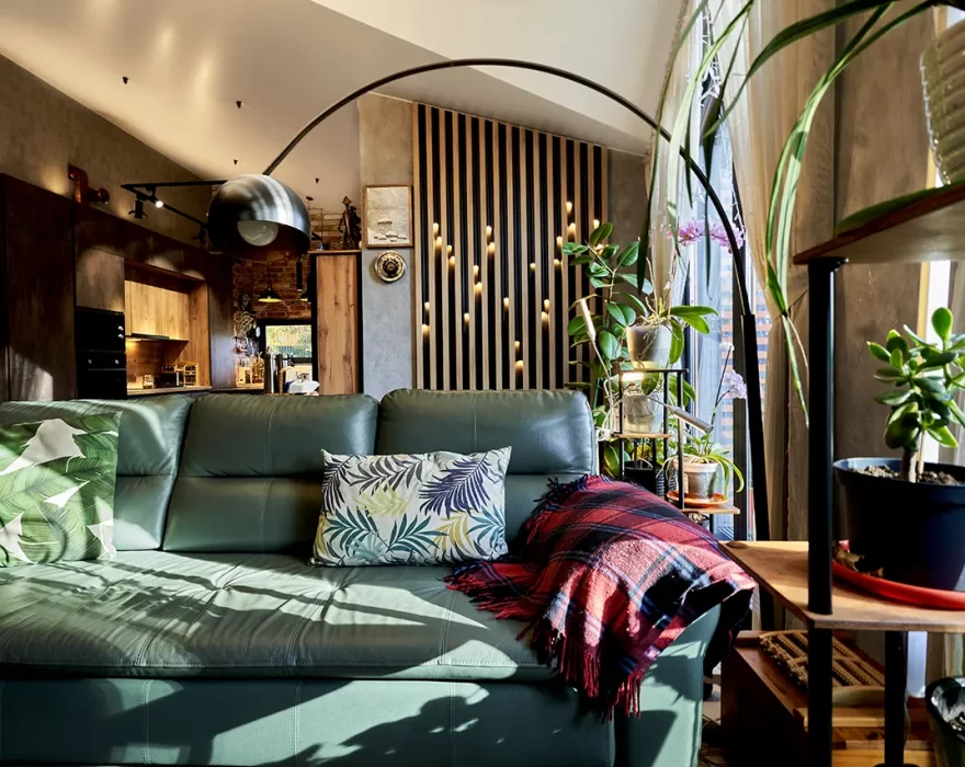 Каркасный дом КД-790 интерьер (гостиная зона)