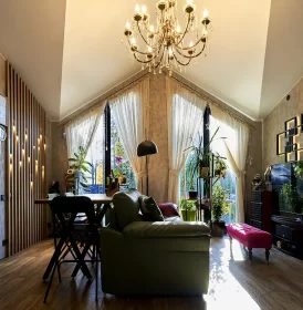 Каркасный дом КД-790 интерьер (гостиная зона)