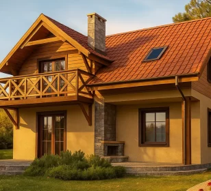 Каркасный дом с мансардой КД-260 фото 1