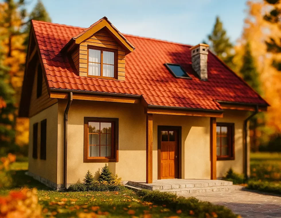 Каркасный дом с мансардой КД-260 фото 2