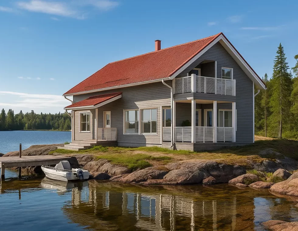 Каркасный дом с сауной КД-500 фото