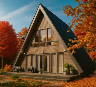 КД-880: каркасный дом-шалаш