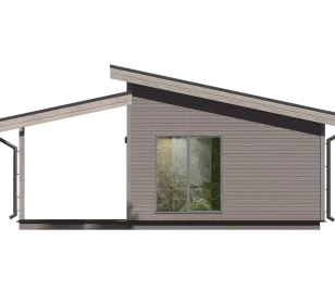 КБ-40 каркасная баня фасад 4