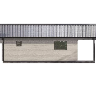 КБ-50 каркасная баня фасад 2